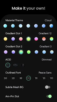 Outlined Watch Face screenshot 5