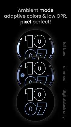 Outlined Watch Face screenshot 2