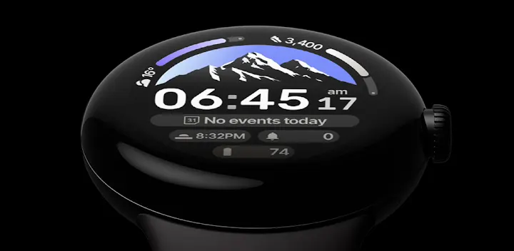 Peak Shadow Watch Face — Android app banner