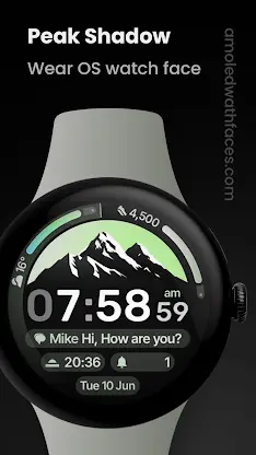 Peak Shadow Watch Face screenshot 1