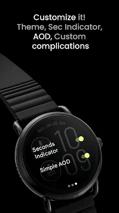 Slim Digital Watch Face screenshot 4