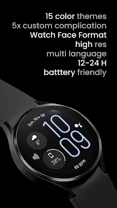 Slim Digital Watch Face screenshot 3