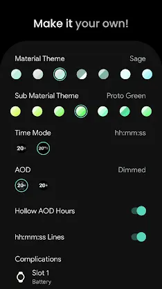 Streamlined Watch Face screenshot 4