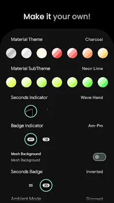 Text Time Watch Face screenshot 4