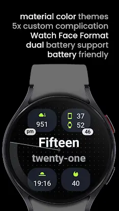 Text Time Watch Face screenshot 3