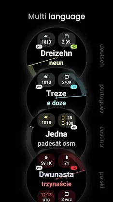 Text Time Watch Face screenshot 2