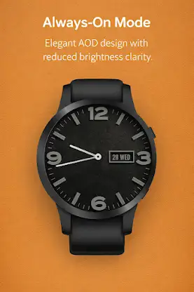 Analog Brown Leather WatchFace screenshot 4