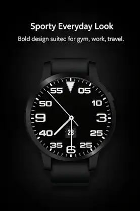 Bold Sport Analog Watch Face screenshot 6