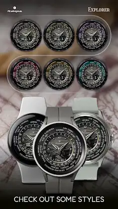 Explorer World Time Watch Face screenshot 6