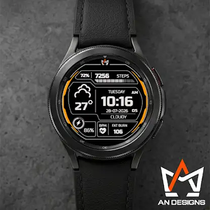 AN008-D Digital WatchFace screenshot 2