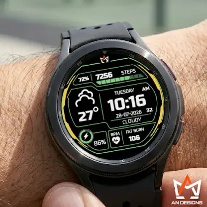 AN008-D Digital WatchFace screenshot 1