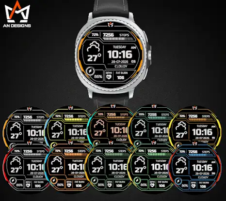 AN008-D Digital WatchFace screenshot 5