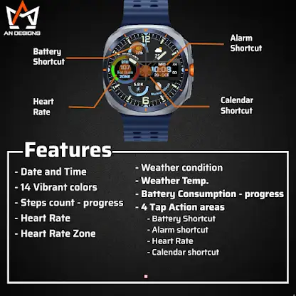 AN014-H Hybrid watchface screenshot 5