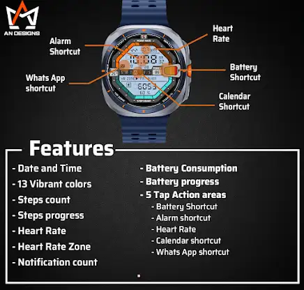 AN016-D Digital Watchface screenshot 7