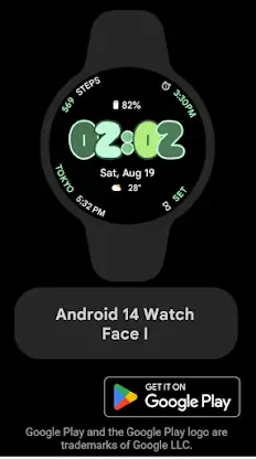 Android 14 Watch Face I screenshot 1