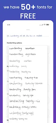 Handwriter: text to assignment screenshot 6