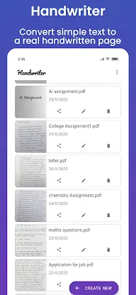 Handwriter: text to assignment screenshot 2