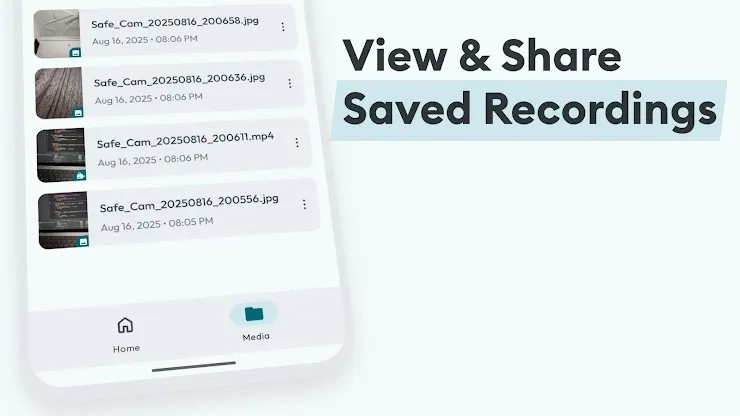 SafeCam: SOS Background Record screenshot 4