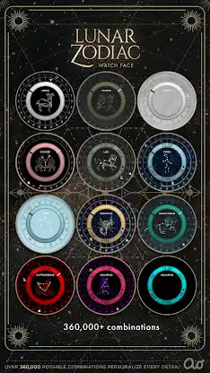 Lunar Zodiac Watch Face screenshot 2