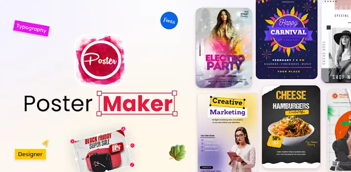 Poster Maker - AI Flyer Design — Android app banner
