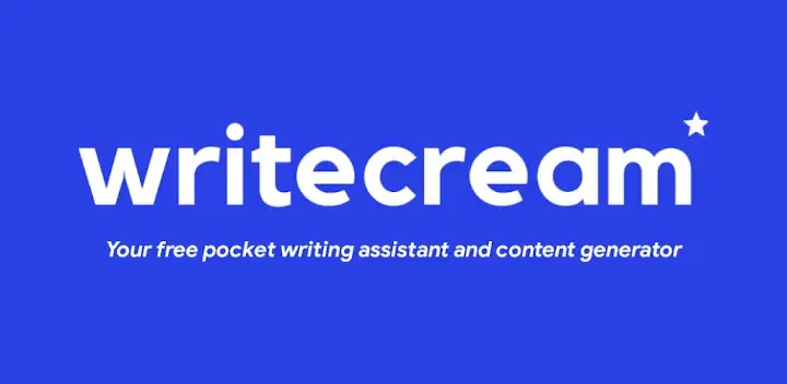 Writecream - AI Content Writer — Android app banner
