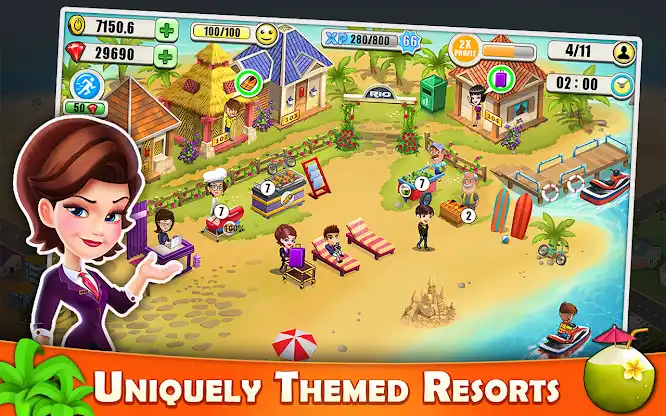 Resort Tycoon-Hotel Simulation screenshot 1