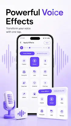 Voice Changer: Male to Female screenshot 2