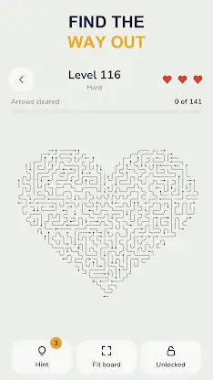 Arrows: One Way Out - Puzzle screenshot 1