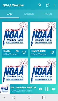 NOAA weather radios online screenshot 3