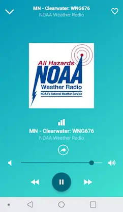 NOAA weather radios online screenshot 2