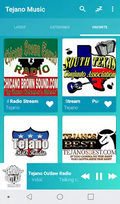 Tejano music radios online screenshot 2