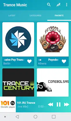 Trance music radios online screenshot 4