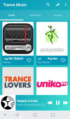 Trance music radios online screenshot 6