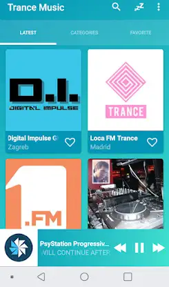 Trance music radios online screenshot 5
