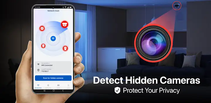 Hidden Camera Detector FindSpy — Android app banner