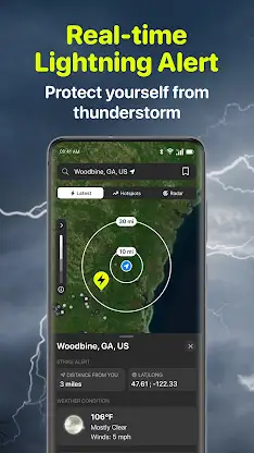 Lightning Tracker My Radar Map screenshot 1