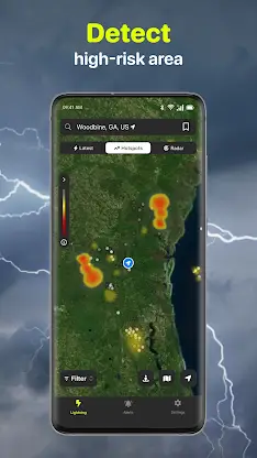 Lightning Tracker My Radar Map screenshot 3