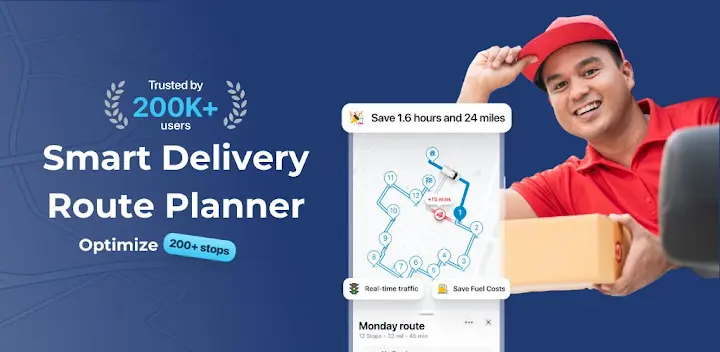 enRoute Delivery Route Planner — Android app banner