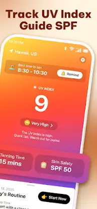 Sun Rayz Tanning Planner App screenshot 2