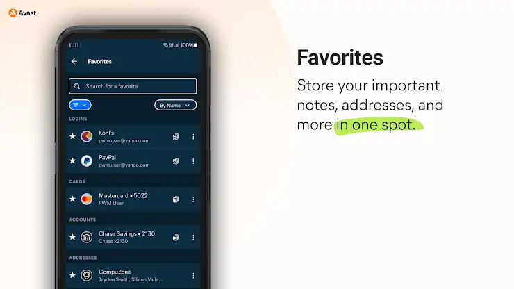 Avast Password Manager screenshot 8