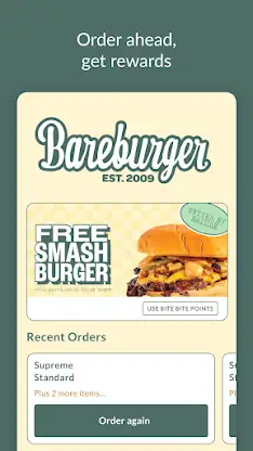 Bareburger App screenshot 1