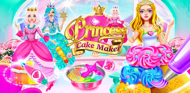 Rainbow Princess Cake Maker — Android game banner