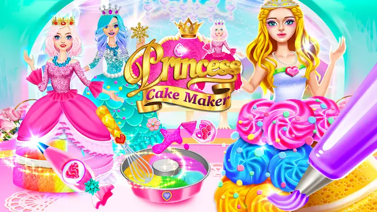 Rainbow Princess Cake Maker screenshot 1