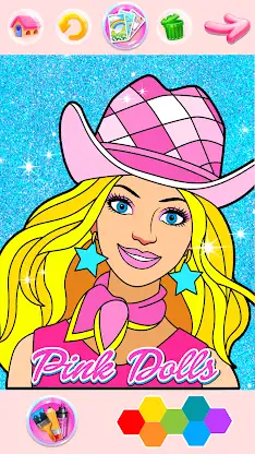 Rainbow Glitter Coloring Book screenshot 5