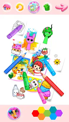 Rainbow Glitter Coloring Book screenshot 6