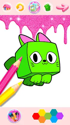 Rainbow Glitter Coloring Book screenshot 2