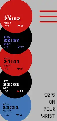 Retro Digital Pixel Watch Face screenshot 3