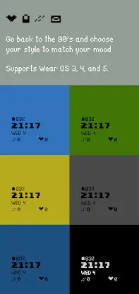 Retro Digital Pixel Watch Face screenshot 2