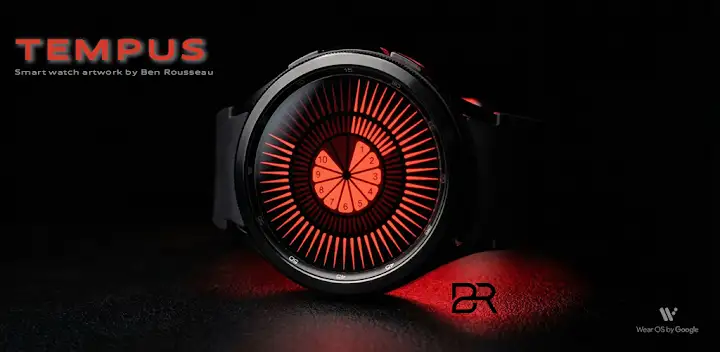 Tempus Red Android Watch Face — Android app banner