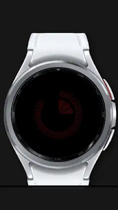 Tempus Red Android Watch Face screenshot 5